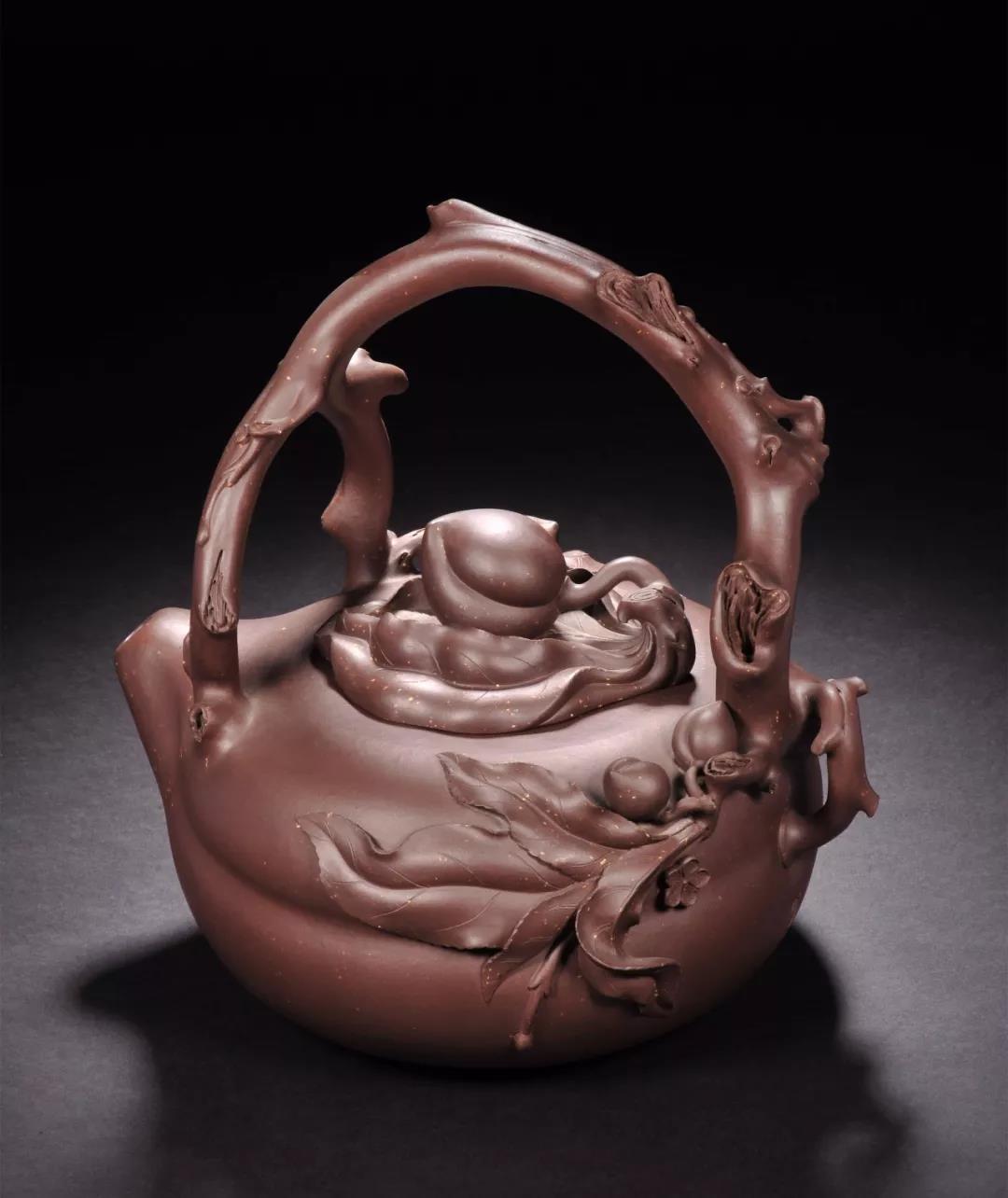 10種最美花器提梁壺，精美別致雕花紫砂壺!