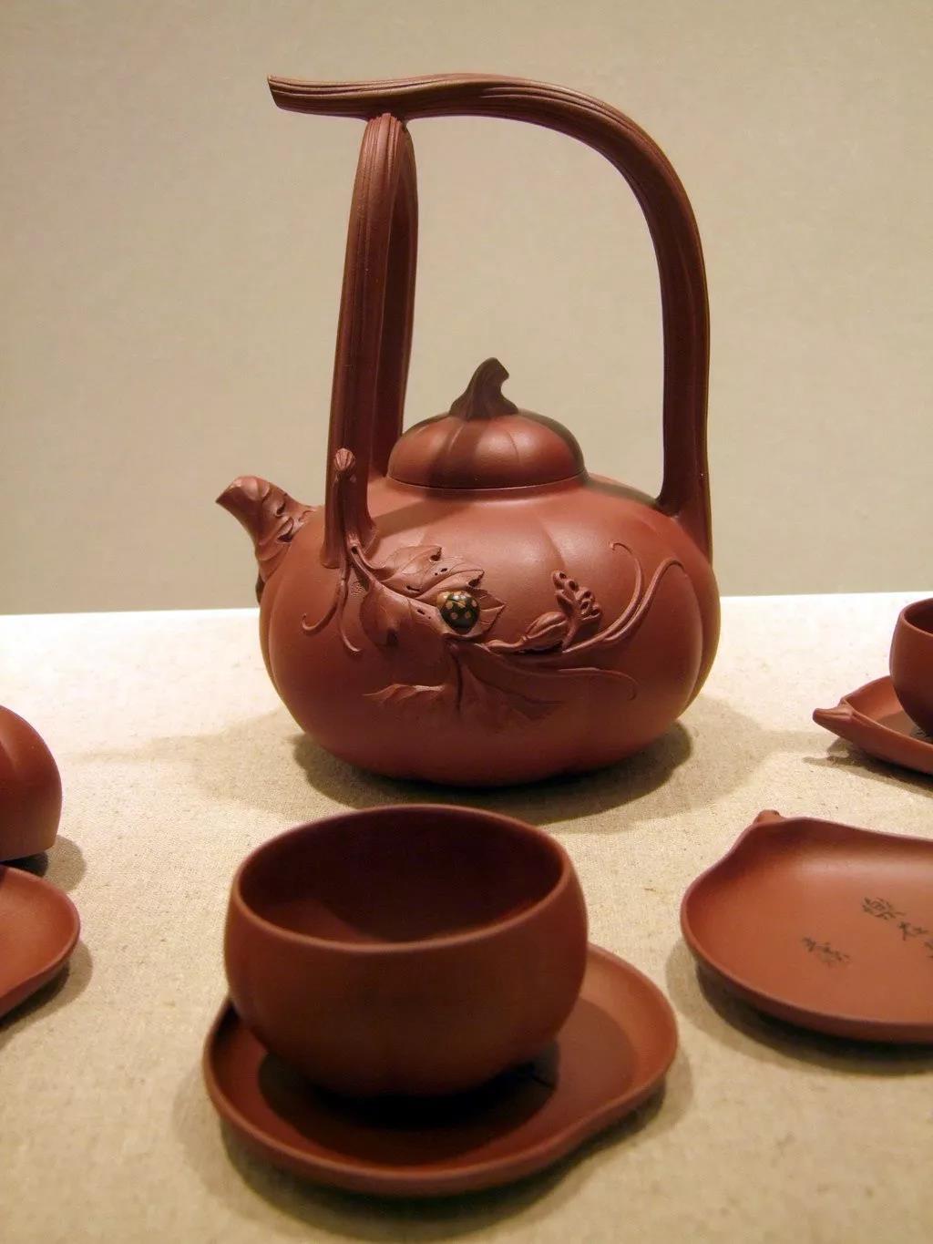 10種最美花器提梁壺，精美別致雕花紫砂壺!