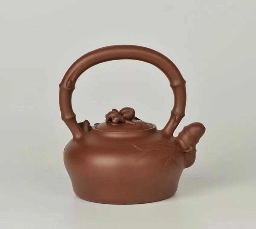 10種最美花器提梁壺，精美別致雕花紫砂壺!